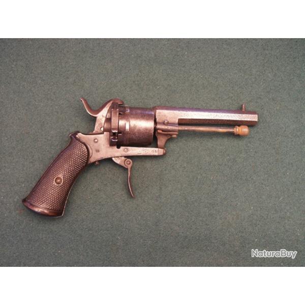 Revolver belge de type Lefaucheux marqu "GL" (A595)