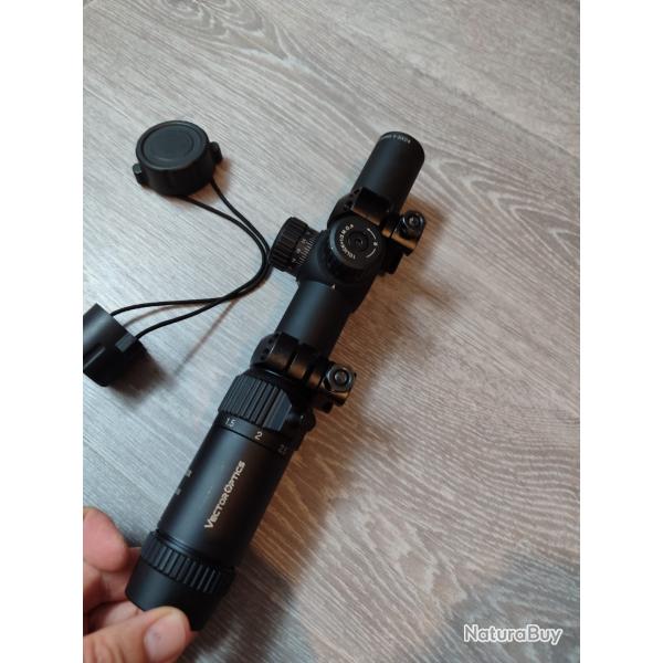 Lunette  VECTOR OPTICS 1-5x24IR Lumineuse