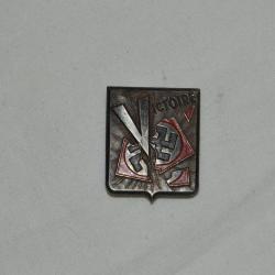 INSIGNE FFI-VICTOIRE-FORCE FRANCAISE DE L'INTERIEUR-MAQUIS 1939/1945-BADGE FFI 2° WW