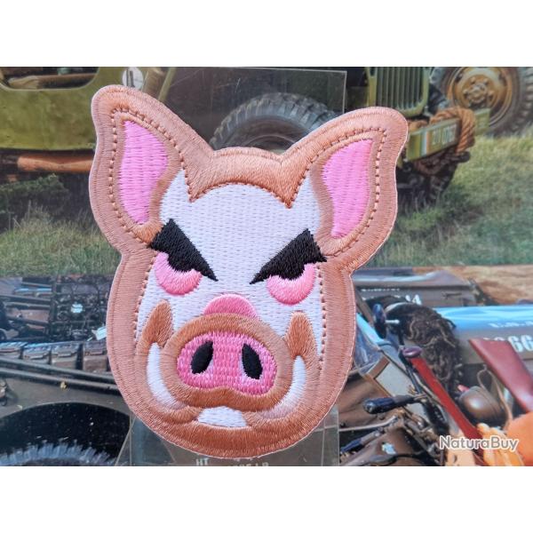 Patch brod - Tte de Cochon - Hauteur : 75 mm Largeur : 55 mm