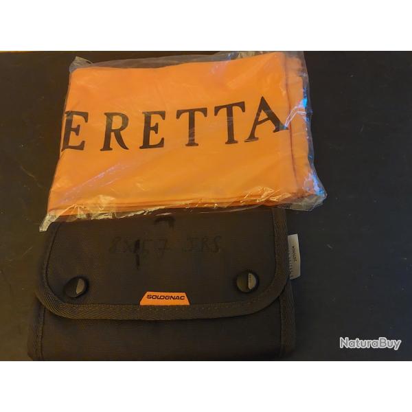 Lot chasse chaussette beretta + pochette balles