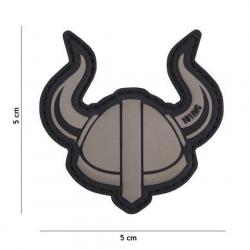 Patch 3D PVC Viking Helmet Gris (101 Inc) Wolf Grey