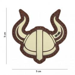 Patch 3D PVC Viking Helmet Gris (101 Inc) Désert