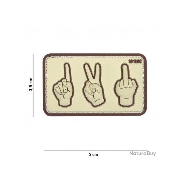 Patch 3D PVC One Two ... Fuck OD & Desert (101 Inc) Dsert