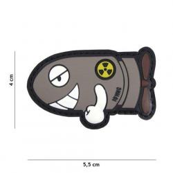 Patch 3D PVC Funny Torpedo Gris (101 Inc) Wolf Grey