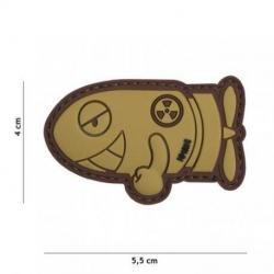 Patch 3D PVC Funny Torpedo Gris (101 Inc) Coyote