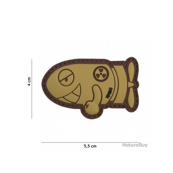 Patch 3D PVC Funny Torpedo Gris (101 Inc) Coyote
