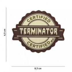 Patch 3D PVC Terminator Gris (101 Inc) Coyote