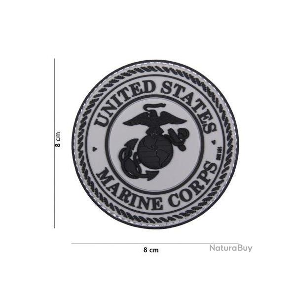 Patch 3D PVC US Marine Corps Marron (101 Inc) Wolf Grey
