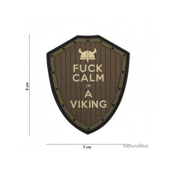 Patch 3D PVC Fuck Calm Marron & Gris (101 Inc) OD