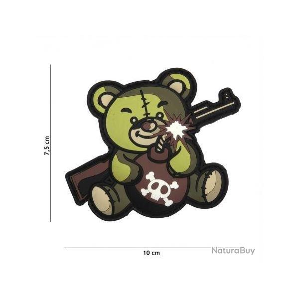 Patch 3D PVC Terror Teddy Gris (101 Inc) OD