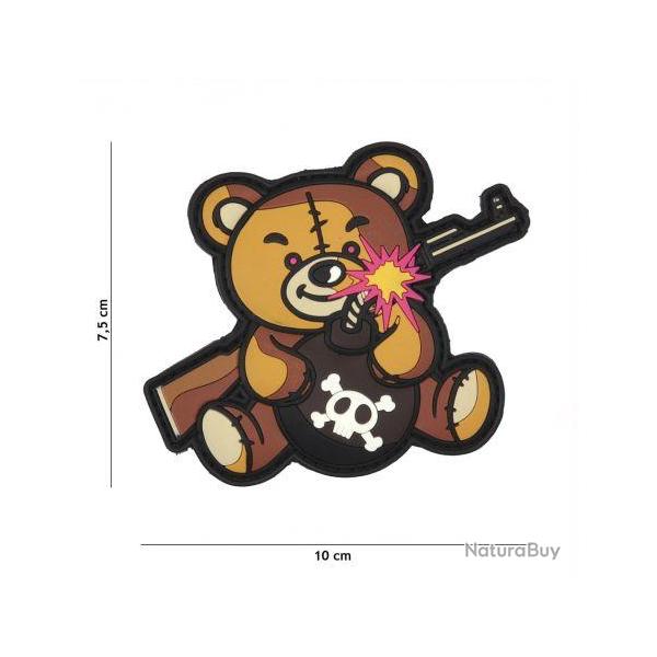 Patch 3D PVC Terror Teddy Gris (101 Inc) Marron