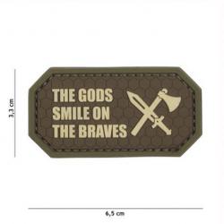 Patch 3D PVC The Gods Smile on the Braves Gris (101 Inc) Marron