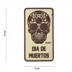 Patch 3D PVC Dia de Muertos Gris (101 Inc) Désert
