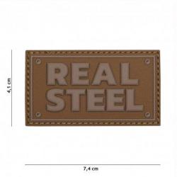 Patch 3D PVC Real steel Noir (101 Inc) Coyote