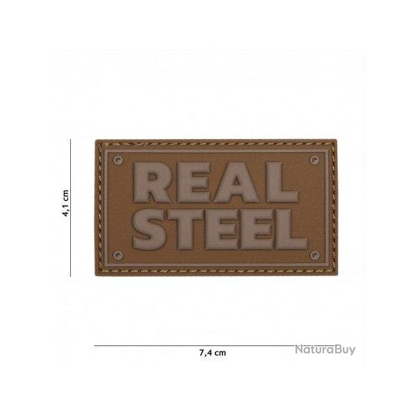 Patch 3D PVC Real steel Noir (101 Inc) Coyote