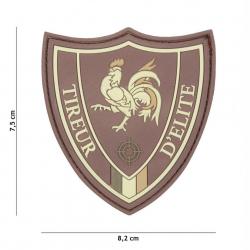 Patch 3D PVC Tireur d'elite Marron (101 Inc) Marron