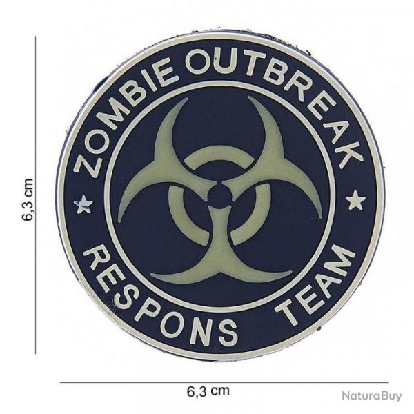 Patch 3D PVC Zombie Outbreak Fluo / Noir (101 Inc) OD