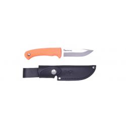 Couteau Browning Pro Hunter manche orange lame 10cm avec etui cuir