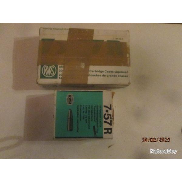 30 cartouches (balles) Cal 7x57R