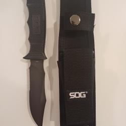 Couteau SOG - SEAL PUP Elite E37T-K - Etui Cordura noir