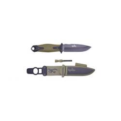 Couteau Browning ignite manche green lame 10cm avec etui