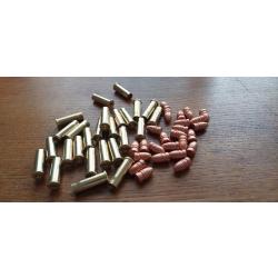 KIT RECHARGEMENT REVOLVER 8mm92 . 25 DOUILLES RECHARGEABLES + 25 OGIVES CUIVREES+25 AMORCES