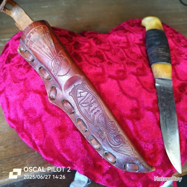 Couteau de chasse vintage Norvgien  Lillehammer.