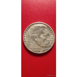 2 reichsmark Paul von Hindenburg1937 F