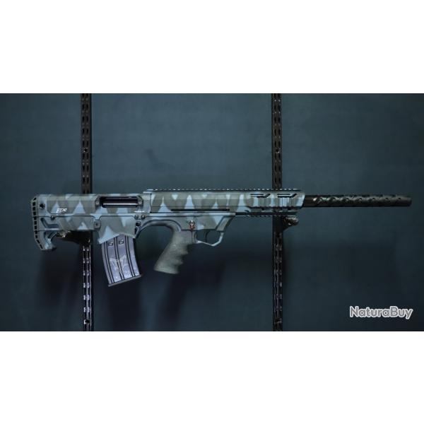 DROITIER Fusil rptition manuelle FD12 (Bullpup) ; Bleu/Noir tigr ; 12/76 billes acier