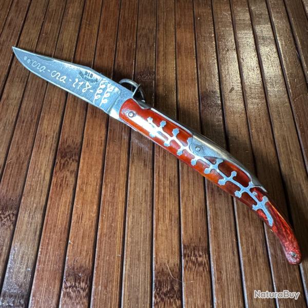COUTEAU PLIANT  PLAME CRA-CRA 218 BALKANIQUE ANNE 50 LAME GRAVE