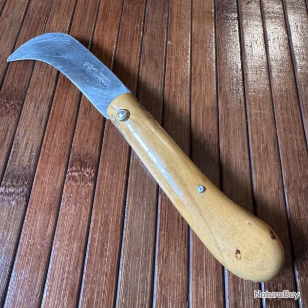 COUTEAU VIGNERON BOIS D'OLIVIER COLLECTION TARRY LEVIGNE FRANCE A THIERS BON TAT ANNE 50
