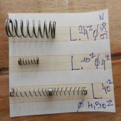 petits ressorts divers  pour armes