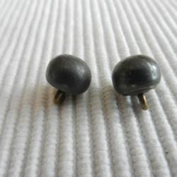 lot de  deux boutons grelot pour tenue militaire