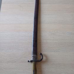Grande baïonnette  chassepot avec son fourreau