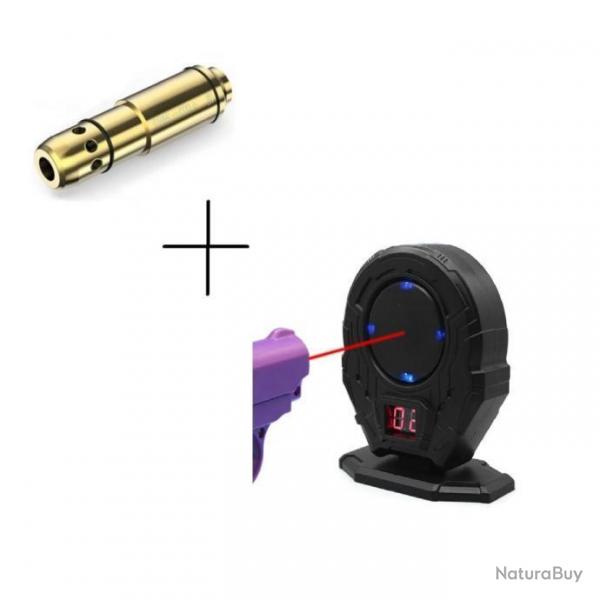 Cible lectronique et Cartouche laser de manipulation et de tir d'entrainement pour 380 ACP
