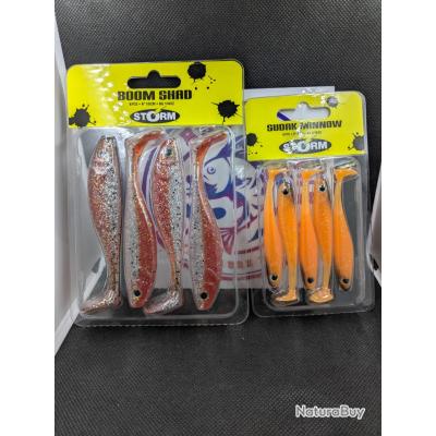 Lot de 5 leurres Storm Sudak Minnow - mrshp - 8 cm - Sport