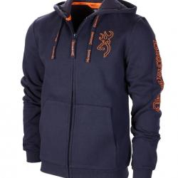 Sweatshirt Browning Zip Snapshot Bleu