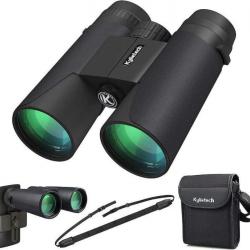 Jumelles 12x42 Vision HD Lentille FMC BAK4 Prism Compactes Étanches Livraison Rapide et Gratuite
