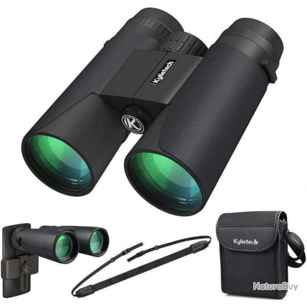 Jumelles 12x42 Vision HD Lentille FMC BAK4 Prism Compactes tanches Livraison Rapide et Gratuite