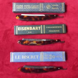 rasoir coupe choux ancien , lot de 3  pour collection