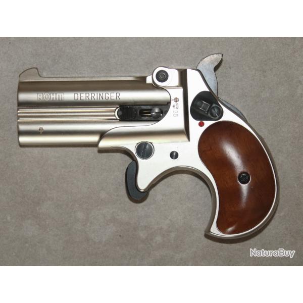 pistolet alarme double Derringer 9mm PAK