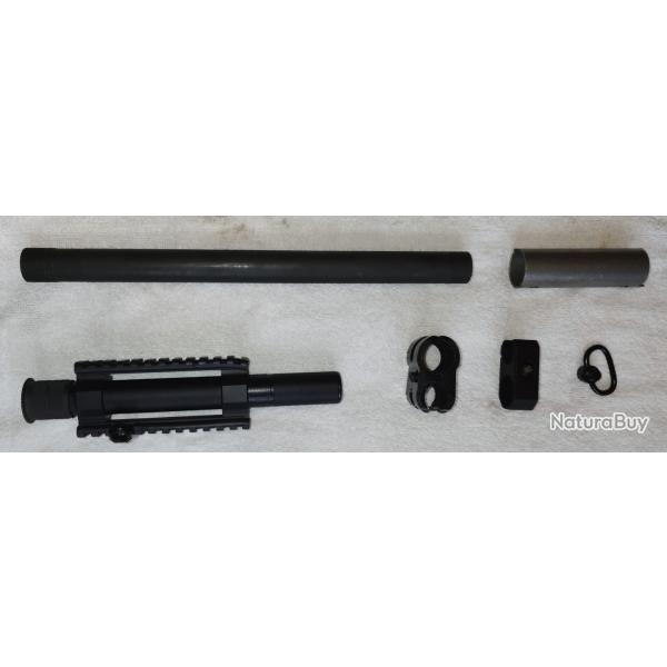 Tube magasin rail picatinny et accessoires de maintenance fabarm