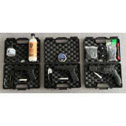 LOT UMRAEX TR68 T42 GEN2 (NEUF) / GLOCK 17 PLOMB 21 COUPS (NEUF) / GLOCK 19 6mm BBS (NEUF)