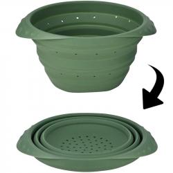 Passoire pliable CAO silicone rétractable verte