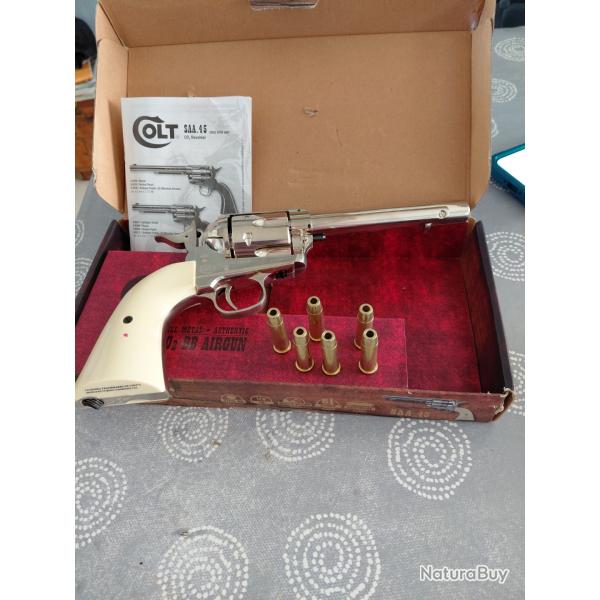 colt SAA 45 NICHEL PEARL