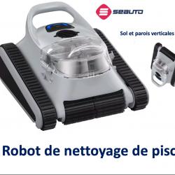 Robot de Piscine en Forme de Crabe, nettoyage vertical des murs  jusqu'à 180 m2 Sans Fil automatique