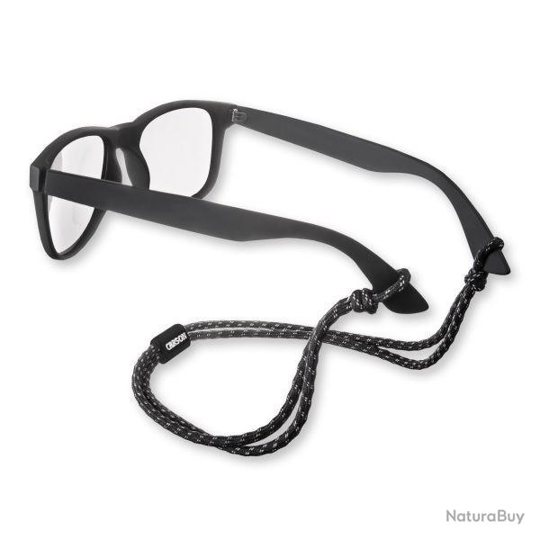 CARSON Porte-lunettes paracord vert/noir