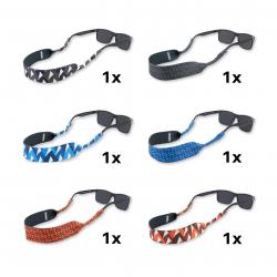 CARSON 6 Bande à lunettes en néoprène assortis