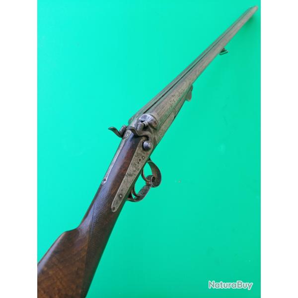 FUSIL A CHIENS EXTERIEUR PERCUSSION CENTRALE  . ST ETIENNE  . CAL 16 /65  . COMPLET   .